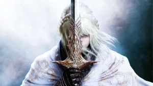 Miquella holding a sword, featured among Elden Ring DLC bosses